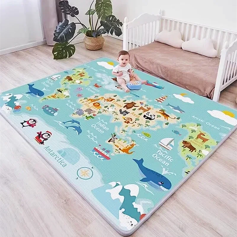 5 Size Options Thick 1/0.5cm Baby Crawling Mat Children Educational Toys Kids Soft Floor Game Mats Chain Fitness Gym Game Carpet