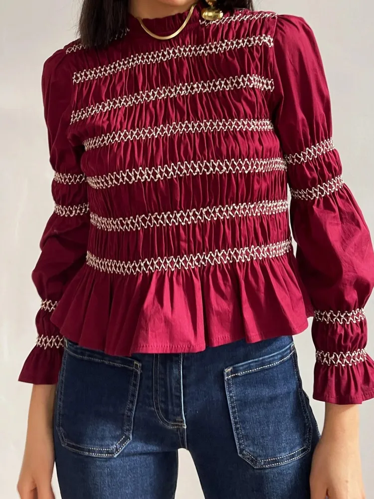 

Women Blouses 2026 Spring Autumn Long Sleeve Blouse Woman Blouse Shirt Office Elegant Work Shirt Top Blusas Mujer De Moda