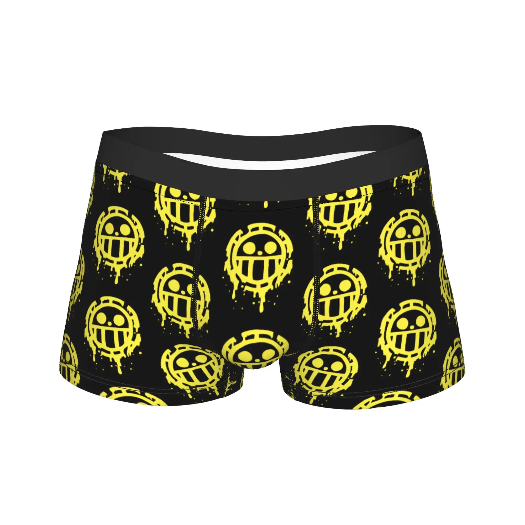 

Men's Heart Pirate One Piece Underwear Funny Boxer Briefs Shorts Panties Homme Breathable Underpants Plus Size