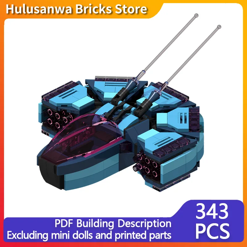 

Single-Pilot Fighter Craft Model MOC Building Bricks War Equipment Modular Technology Gifts Holiday Assemble Children Toys Suit