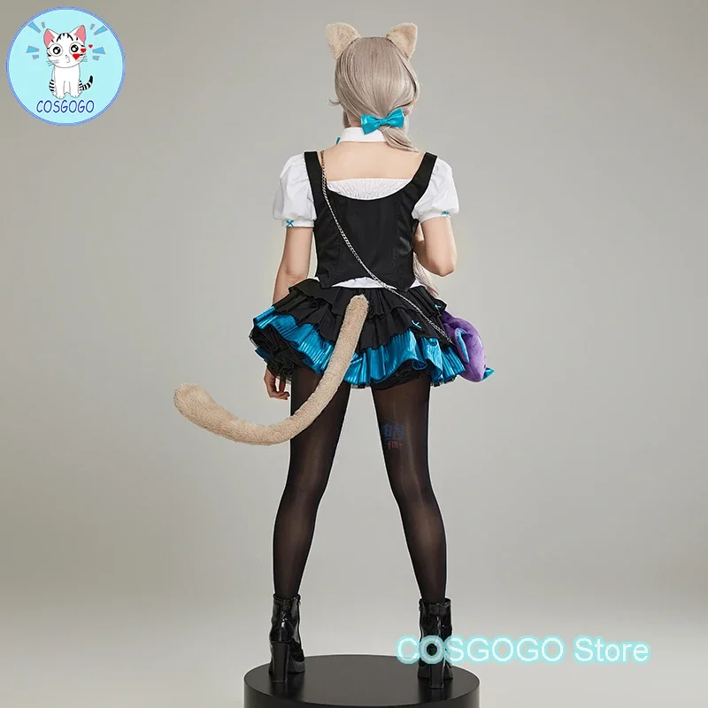 COSGOGO-Costume de Cosplay LyNouveau du Jeu Genshin Impact, Tenue d'Halloween, Uniforme d'Université pour Femme