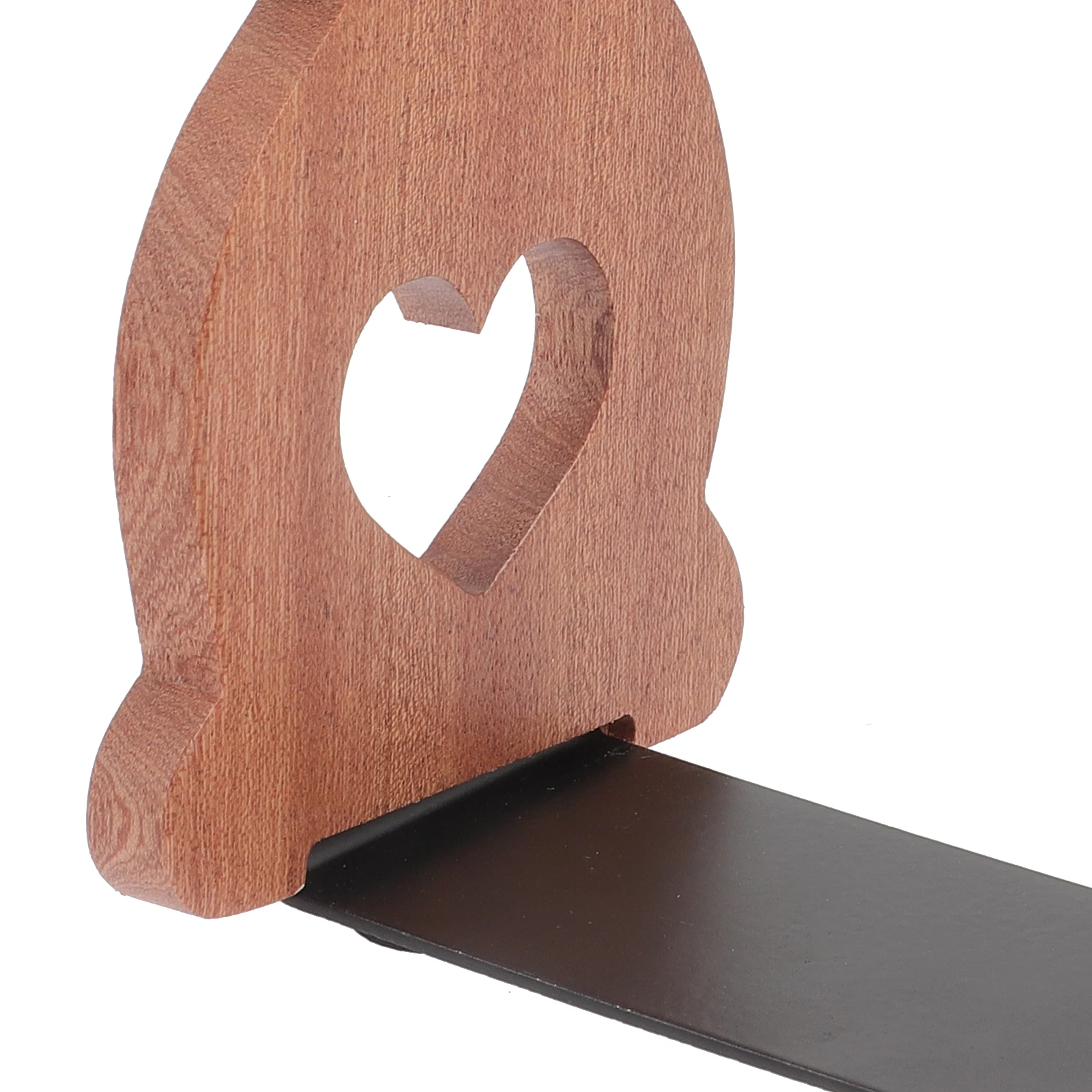 

Rabbit Shape Wooden Bookends Simple Lovely Desk Decoration Non Slip Book Shelf Holder Storage ganizer Home Office Gift