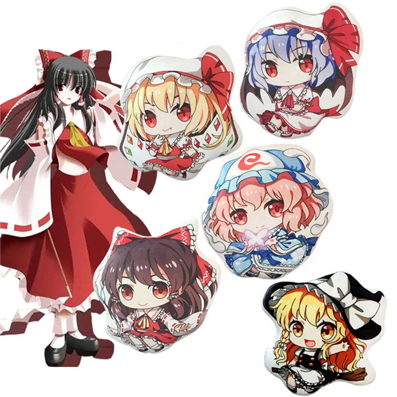 TouHou Project Smoke Plush Cushion Sealed Club Lolita Stuffed Pillow Case Hakurei Reimu Komeiji Koishi Saigyouji Yuyuko Dolls