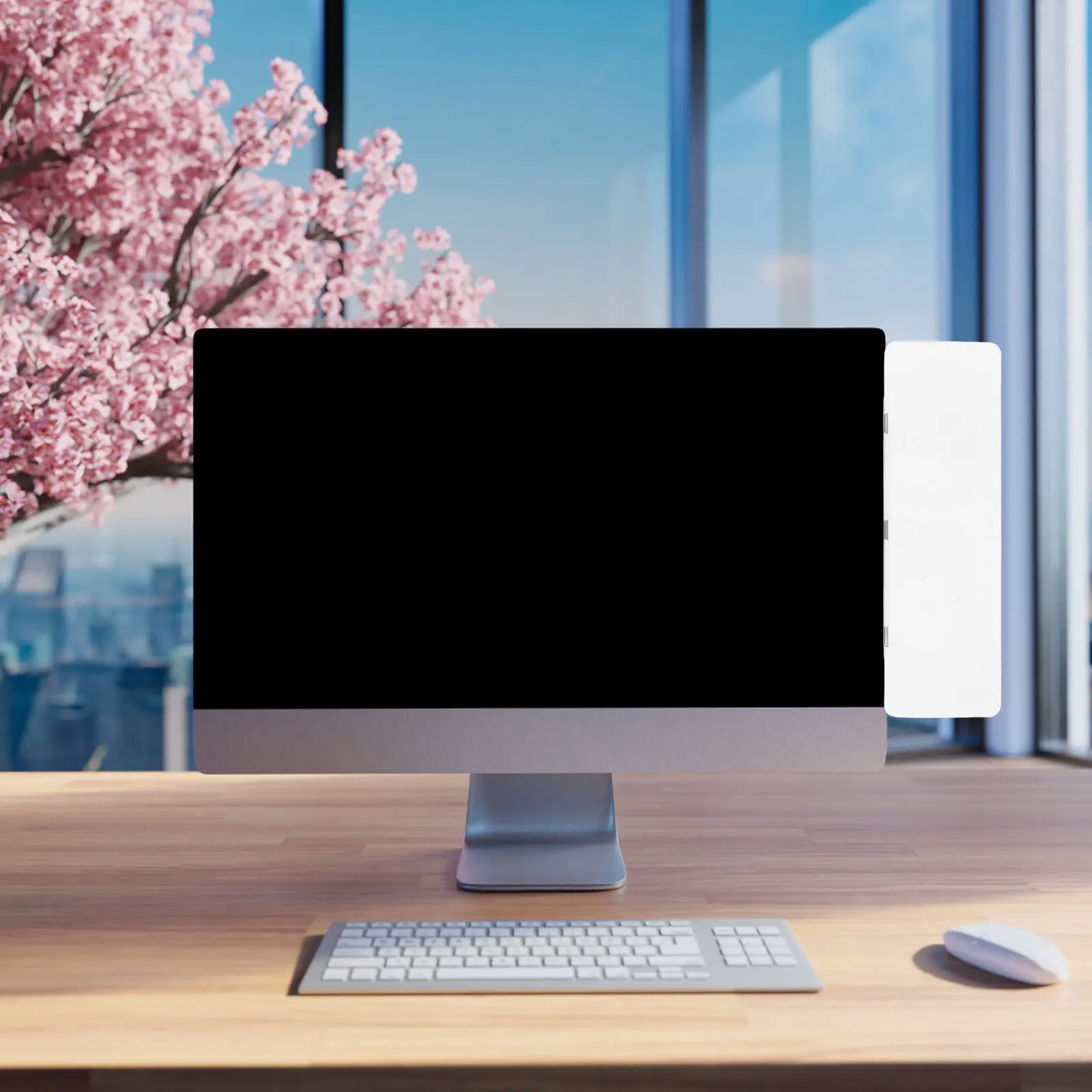 Acrylic Monitor Memo Board Screen Message Computer Holder Halloween Christmas Desktop Memo Board Magnetic Message Board Side