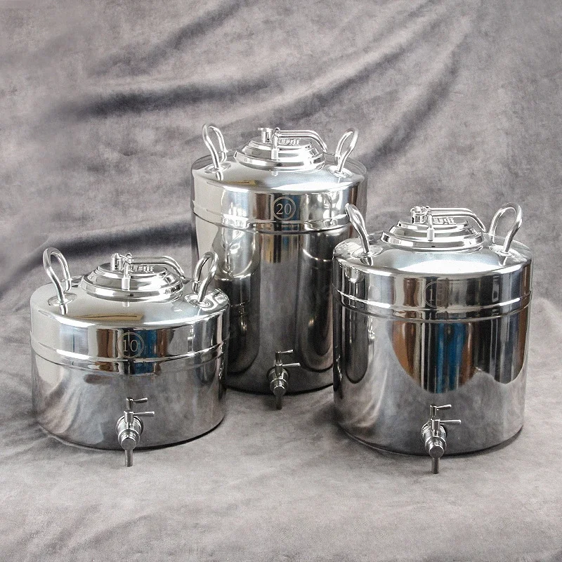 304 stainless steel large-capacity water storage bucket, milk bucket, soy milk juice beverage bucket, outdoor camping water tank