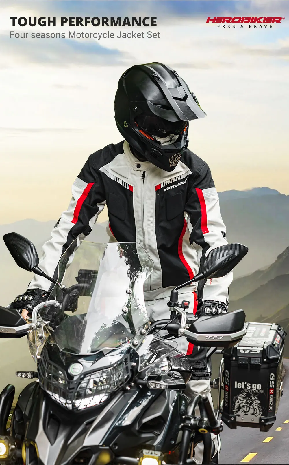 HEROBIKER Waterproof Motorcycle Jacket Man Racing Jacket Wearable Motorcycle Pants Moto Clothing With EVA Protection 7 Sbbebe5026d7245fda41e0a94dcde88d1l