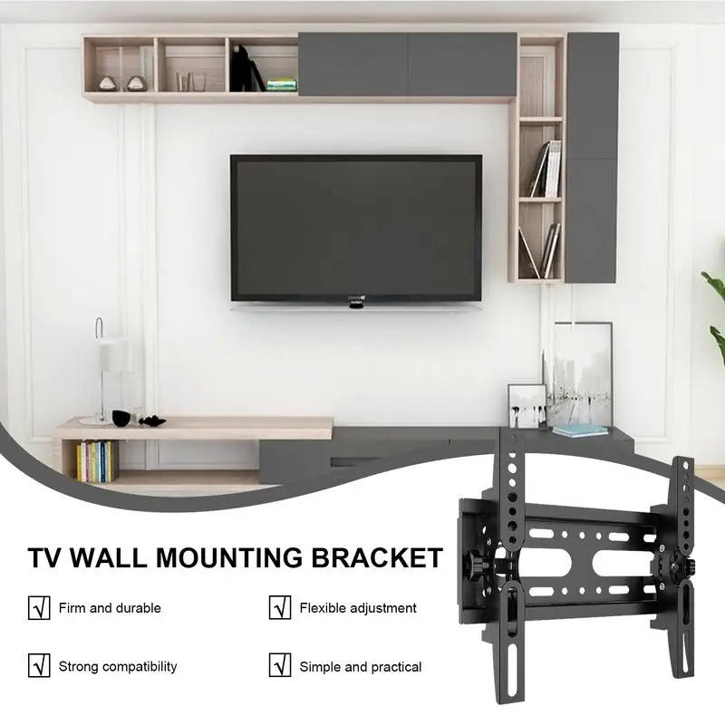 TV Brackets For Wall Mount Flexible Adjustment Bracket Monitor Mount For Wall Wall Mount For Recreation Room & Bedroom