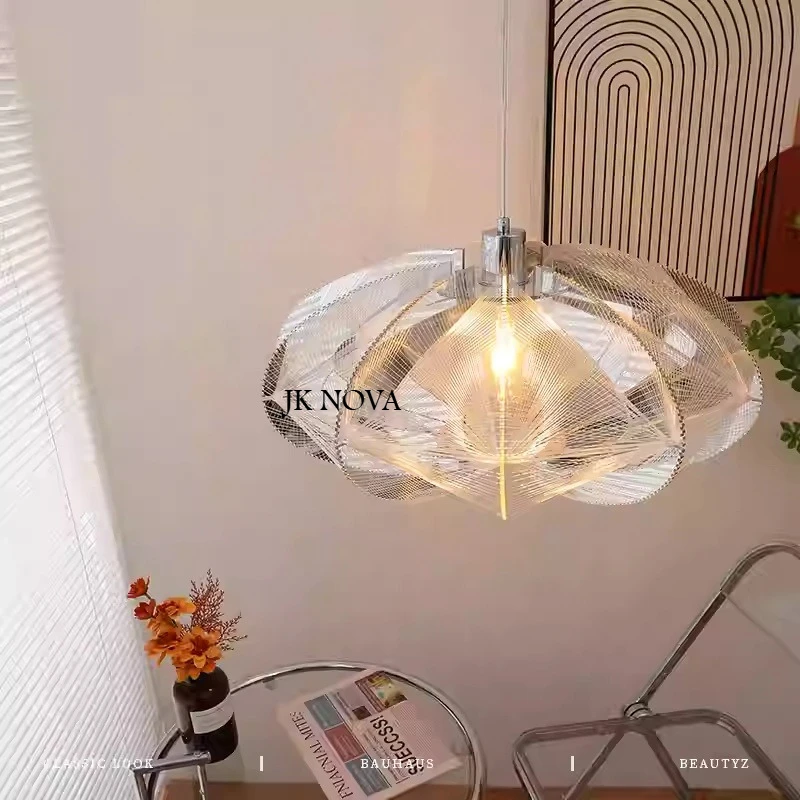 

Bauhaus Silver Restaurant Pendant Nordic Danish Modern Designer Minimalist Luxury Island Table Bar Pendant