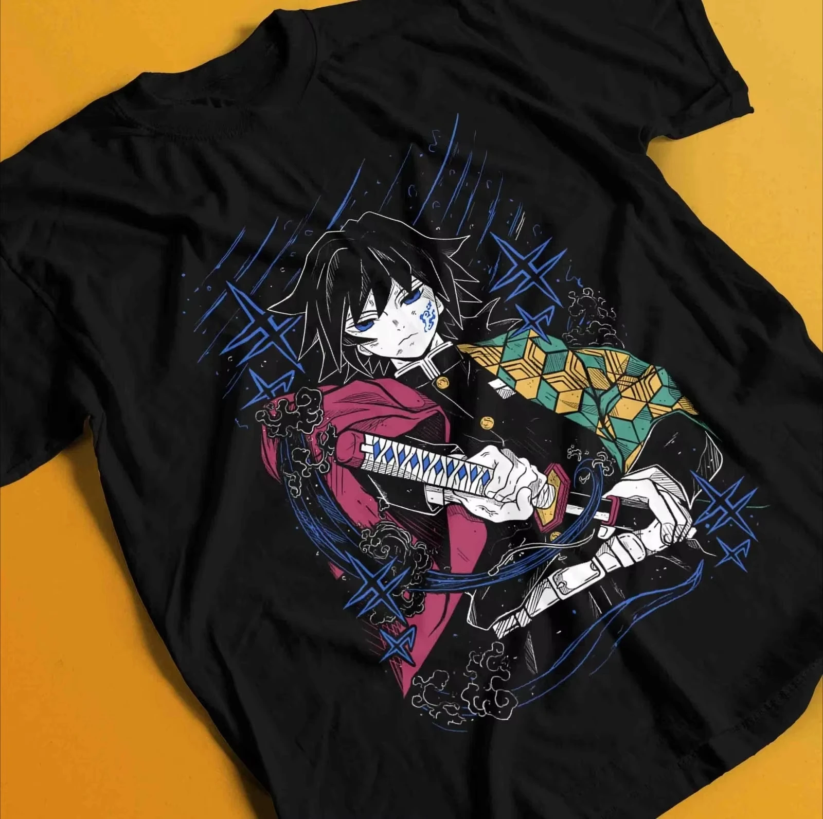 Demon Slayer Shirt Tomioka Giyu Tshirt Tanjiro T-Shirt Muzan Doma Kokushibo Tee Summer Men's and Women's T-shirt Top
