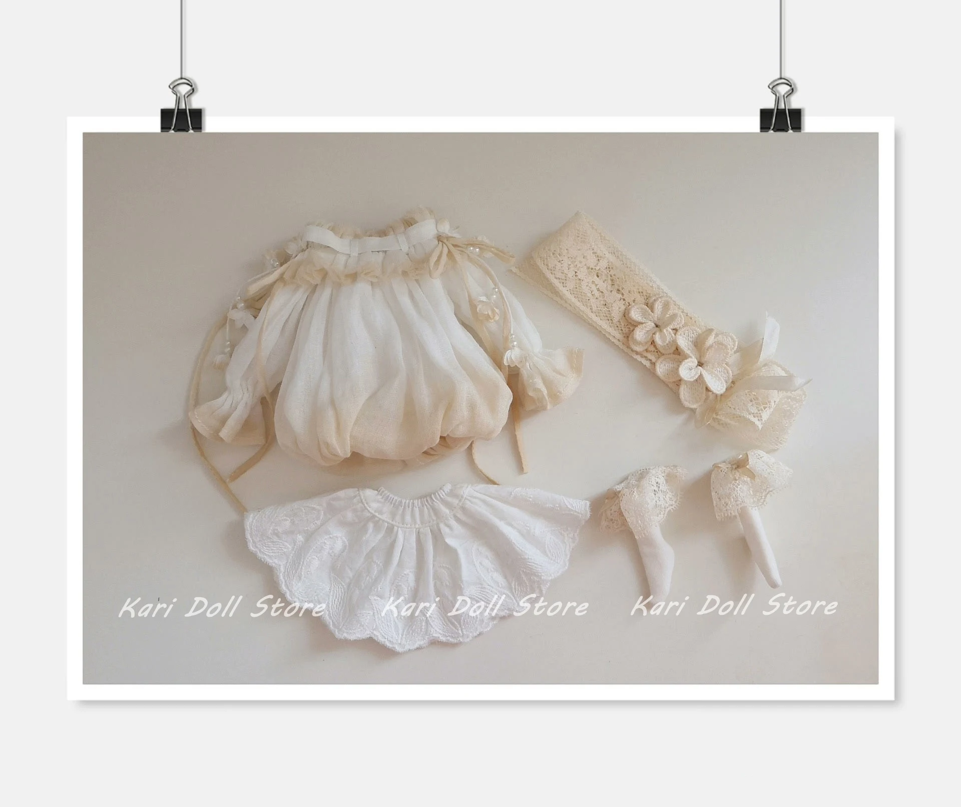 

Комплект одежды для куклы Kari 2026: платье, юбка, топ с цветочным узором, короткая юбка, брюки, головной убор для куклы Landazz Landoudou