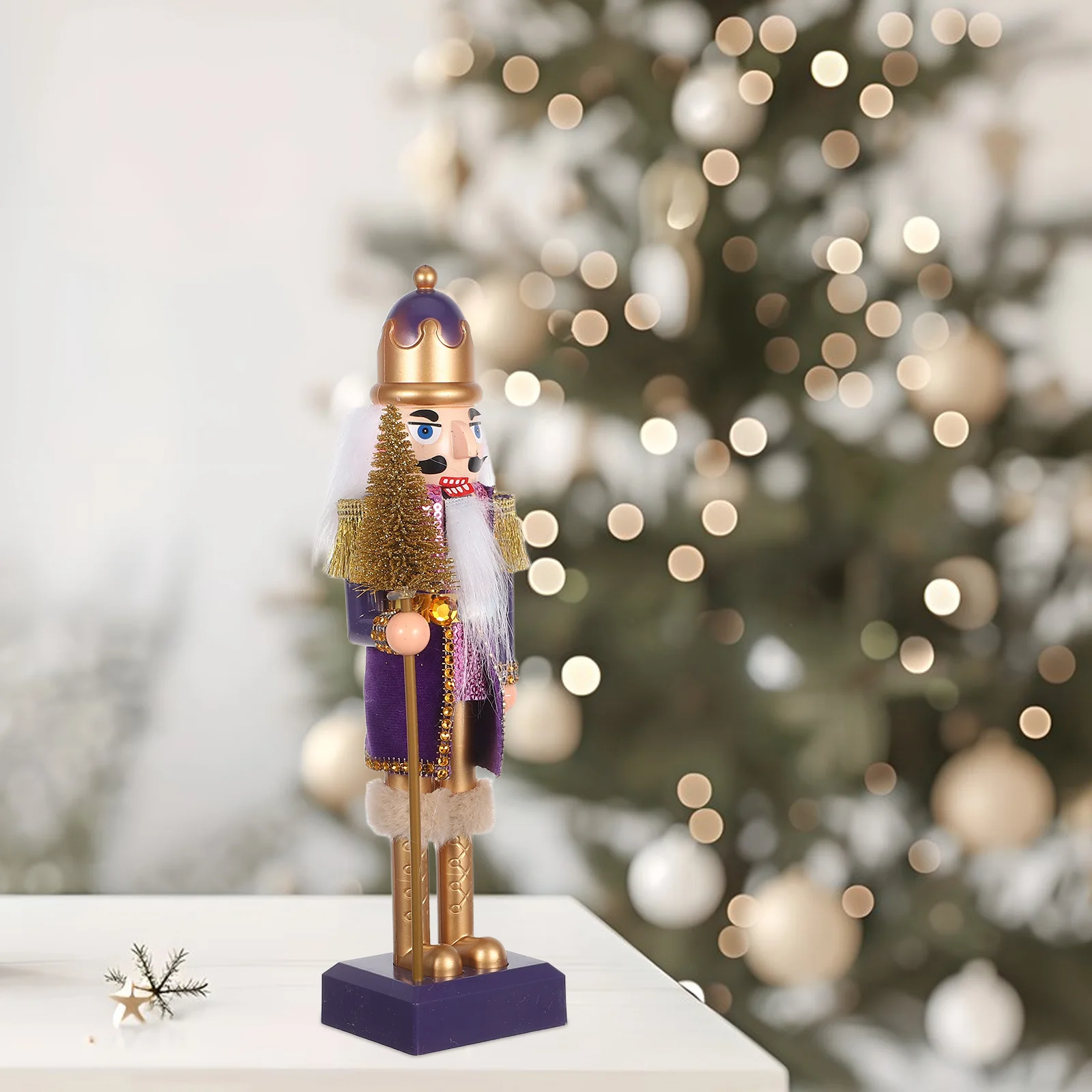 

Christmas Nutcracker Lifelike Soldier Design Traditional Holiday For Home Decor Mantel Table Centerpiece Xmas Decoration