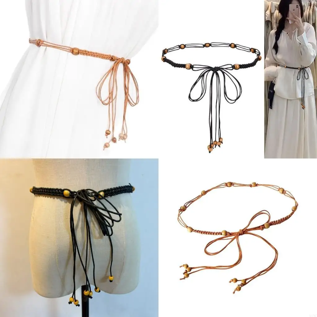 

L5YC Braided Waistband Hip Chain Bohemian Summer Accessory For Women And Teens
