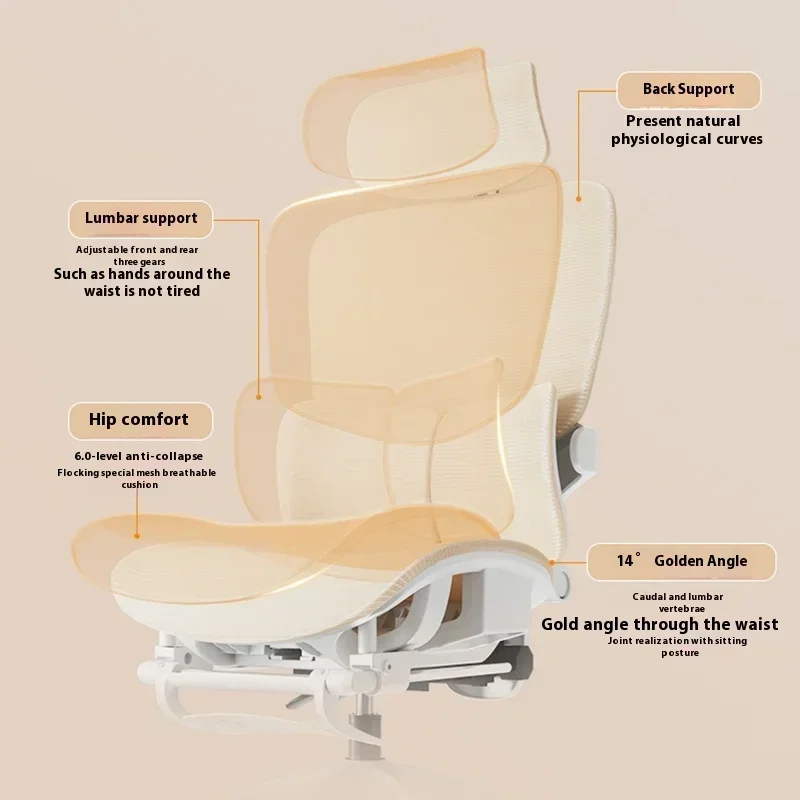 

Pedal Wheels Chair Ergonomic Gaming 4D Adjustable Lumbar Support Chairs 3D Armrest Reception Counter For Business Furniture