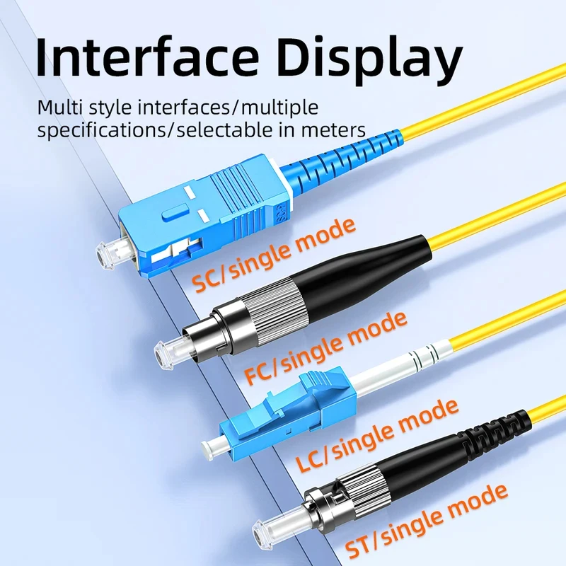 

Fiber optic patch cables SC-SC LC-LC FC-ST patch cables fiber optic extension cables 1/10/20/30 meters