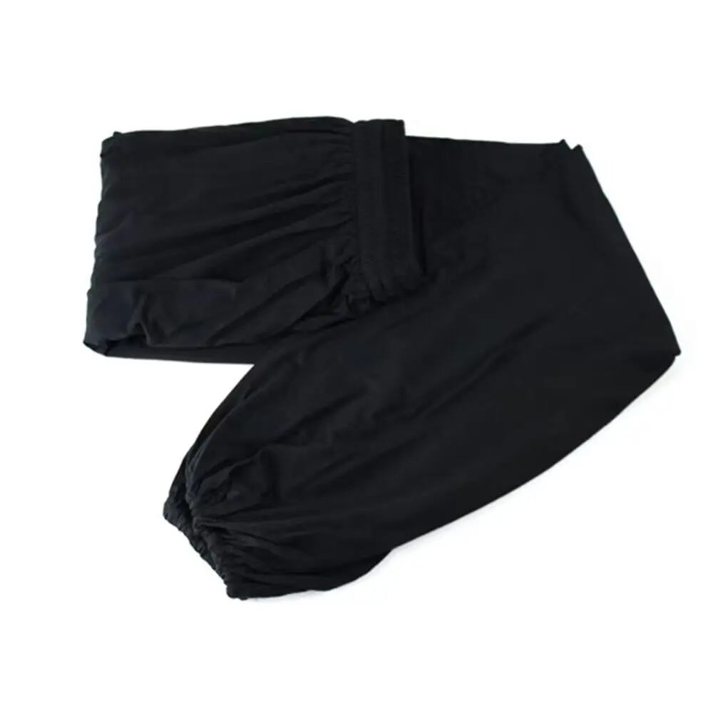 LATERONON-pantalones de linterna de Taichi, uniformes de práctica de Tai chi, ropa negra de algodón, práctica de artes marciales