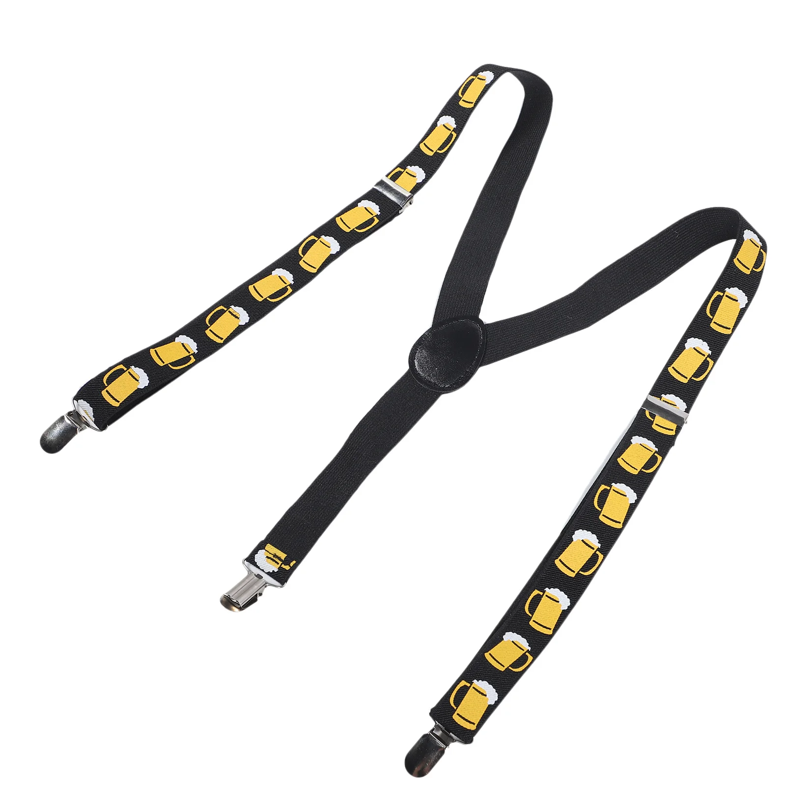 البيرة طباعة كليب على الحمالات قابل للتعديل مطاطا Y-شكل الأقواس للرجال النساء السراويل شورت جينز الحمالات المرنة