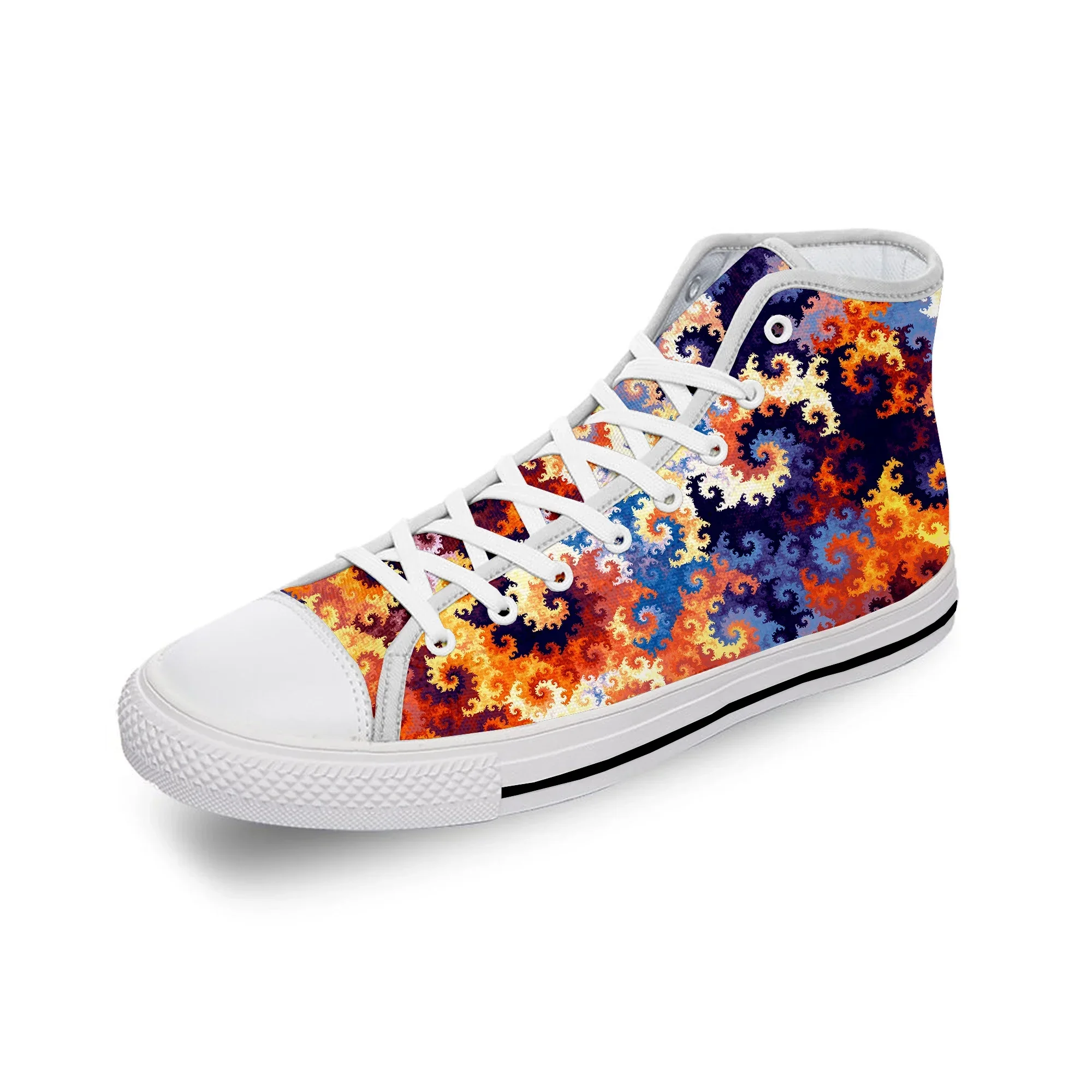 

Кеды унисекс с 3D-принтом по всей поверхности, забавные, стильные, белые, модные, легкие, дышащие, из канваса, с высоким верхом