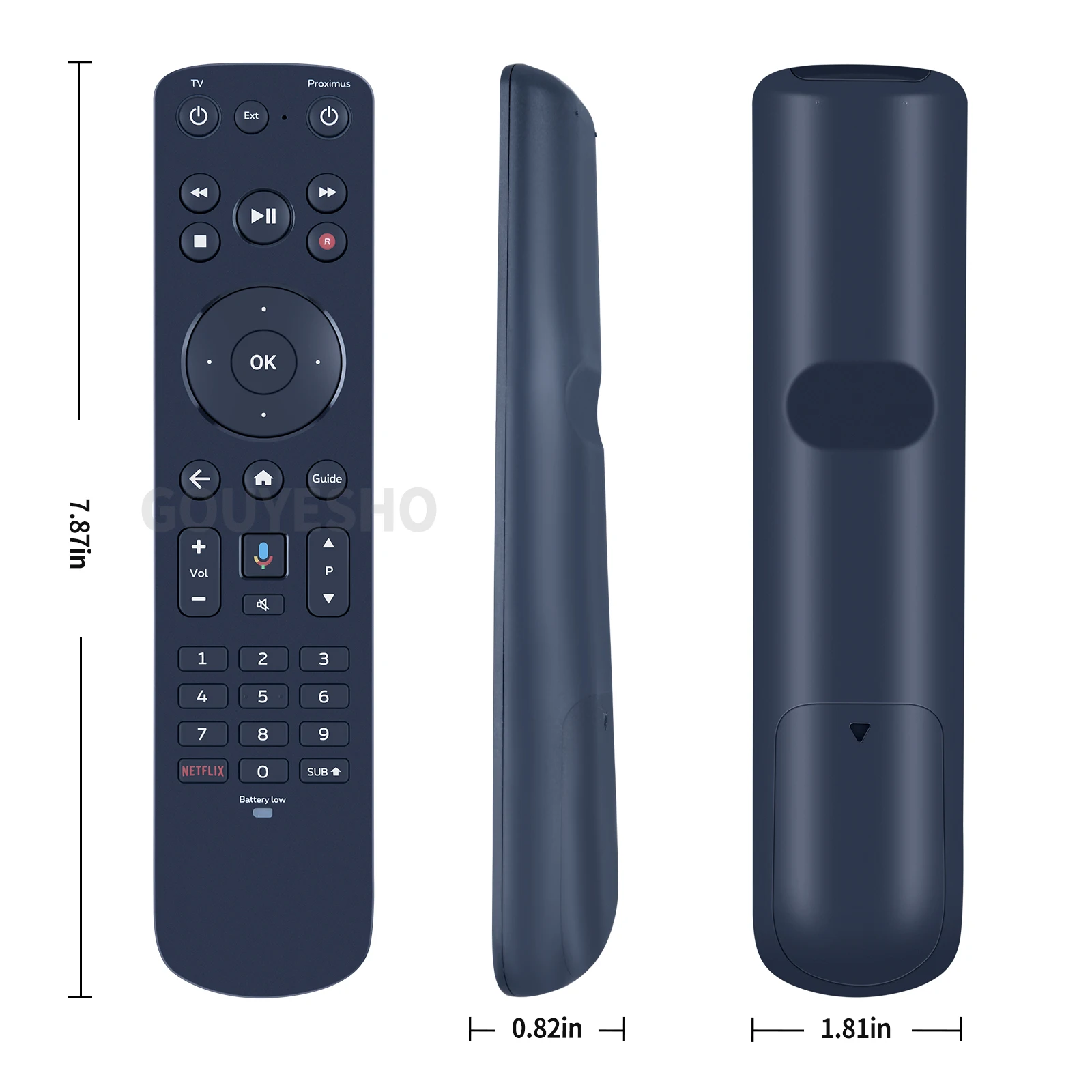 جهاز تحكم عن بعد صوتي جديد RC 4083402 /01BR لـ ADSL-BC Proximus Forum TV V7