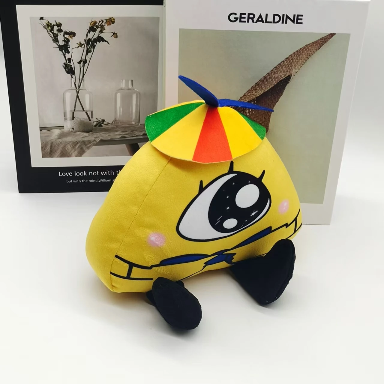 Bill Cipher-animales de peluche suaves con ojos grandes, lindos juguetes de peluche, grandes regalos para niños y fanáticos, decorar la habitación