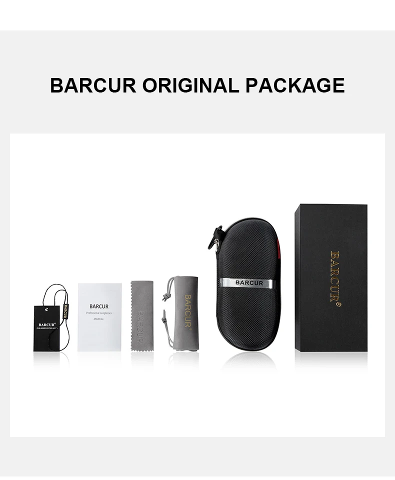 BARCUR Klassische polarisierte Sonnenbrille für Männer und Frauen, unverzichtbar für Outdoor-Fahren, Business-Freizeit-Sonnenbrillen – Detail 17