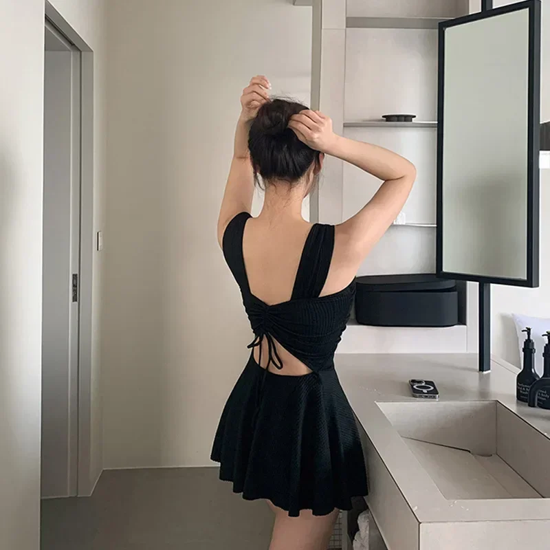 2025 New Style Women's Bikini Swimsuit Sexy Slimming Beach Vacation Hot Spring Thermal Skirt Design Separate Swimwear