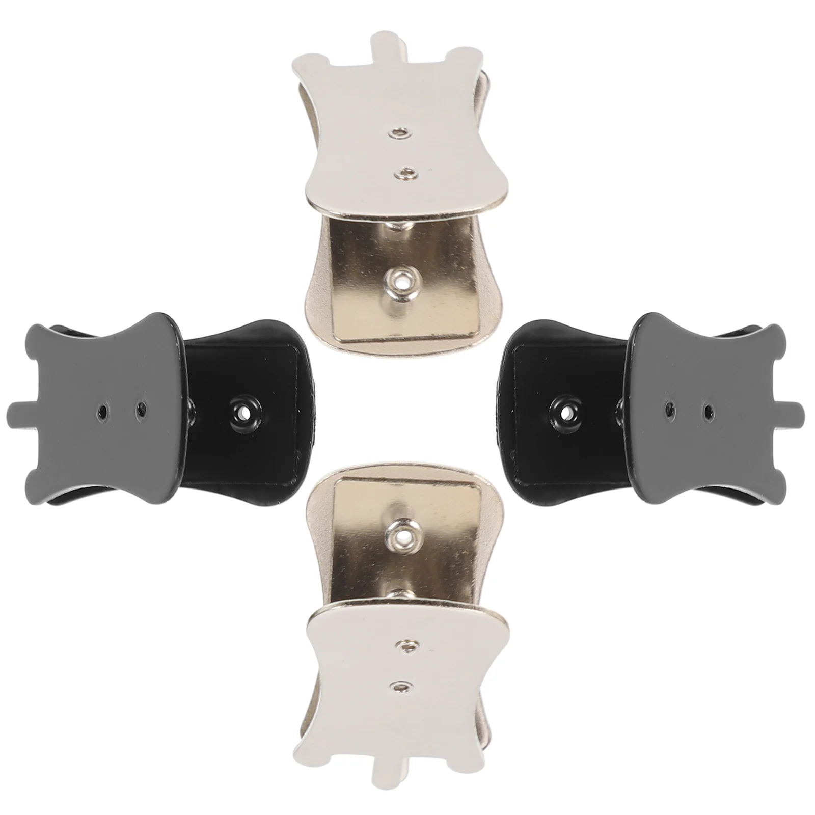 

4 Pcs Black 2 Accessories Silver 2 Durable Erhu Muffler Erhu Tools Practice Huqin Mute Accessories Violin Instrument