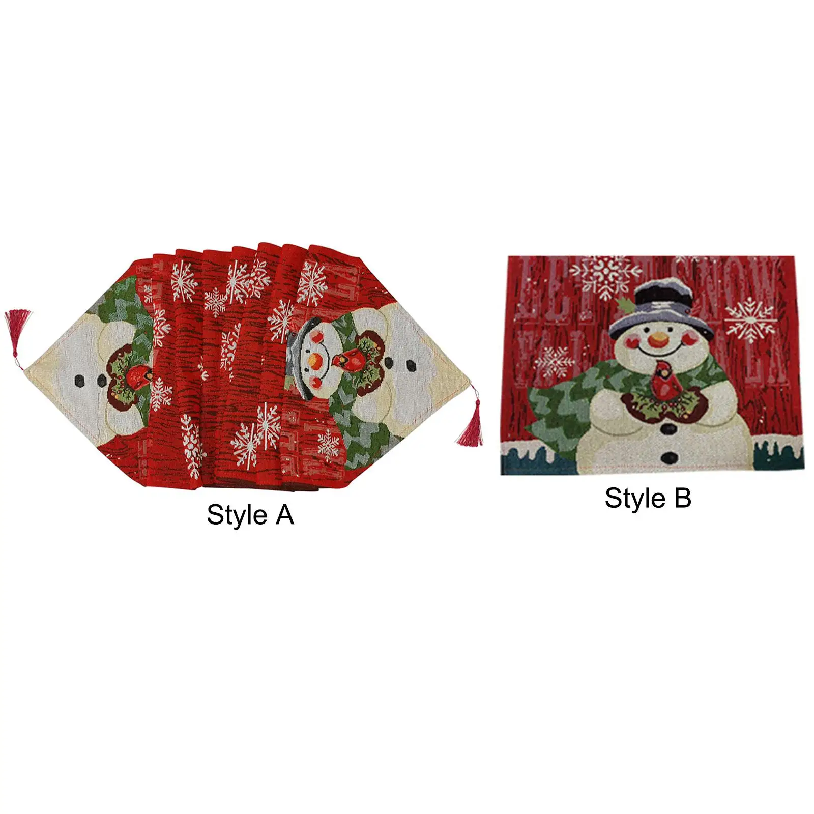 Christmas Tablecloth Ornament Christmas Decoration for Winter Picnic Party