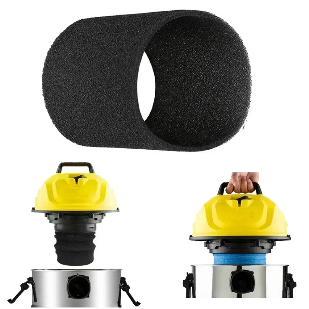 Foam Filter Fast Drying Foam Filter Fast Drying Reduce Noise Wet / Dry Vacuuming Φ12mm*H15mm 1PCS Black For Karcher NT 48/1 TE
