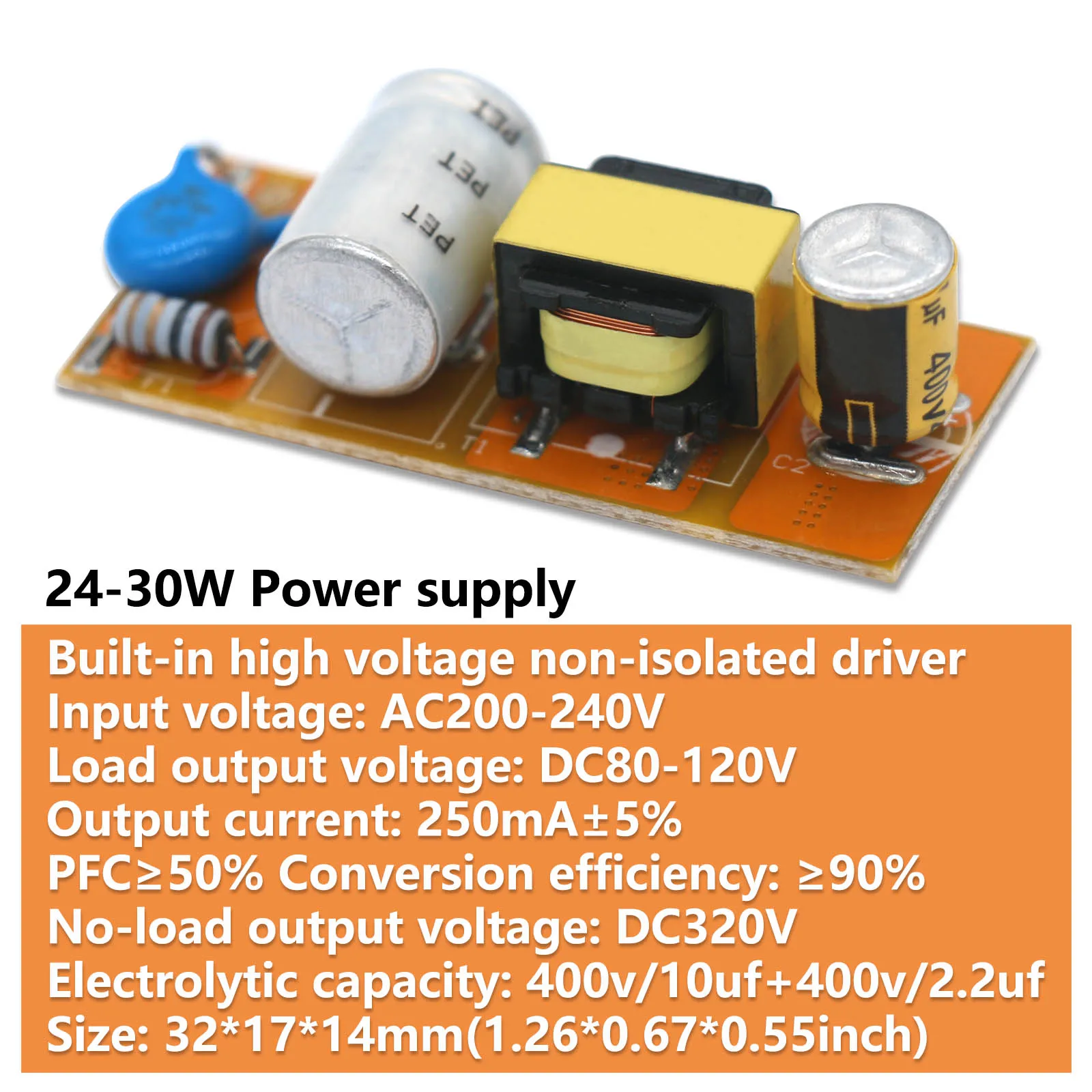 Imagem -04 - Driver do Transformador do Adaptador de Alimentação Drivers Led ac 200240v 18-24w 2430w 3040w 4050w dc 80120v 120-150v Luzes Led