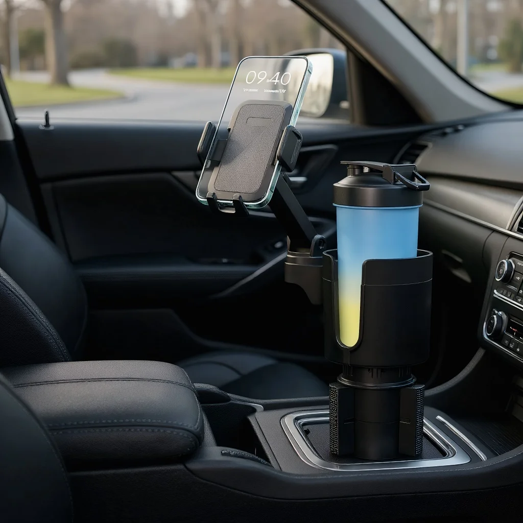 

Крепление для смартфона. Расширитель подстаканника: 360° ° Вращение для салона автомобиля