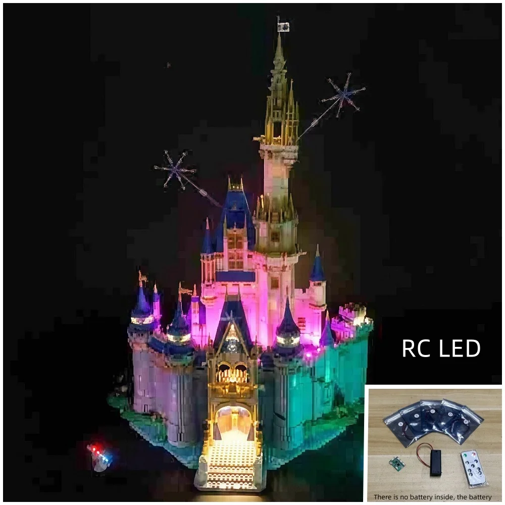 

In Stock New 4837pcs MOC The Disney Castle Building Blocks Compatible Toy Movies Building Model Birthday Gift for Adults 43222