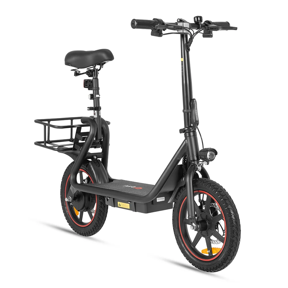 DYU C4 Folding Electric Scooter 250W Motor 36V 10AH Battery 14 Inch Tires 25km/h Max Speed, 42km Range, Front & Rear Disc Brakes