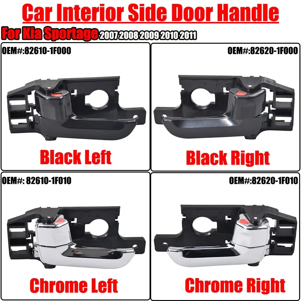 Inside Inner Door Handle Left & Right For Kia Sportage 2007 2008 2009 2010-2013 82610-1F000 82620-1F000 82610-1F010 82620-1F010