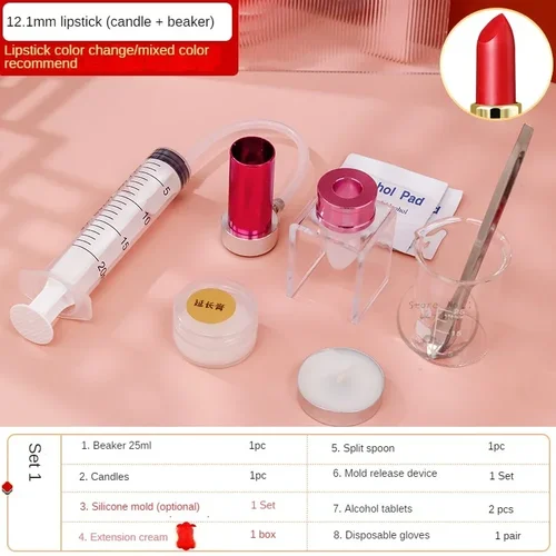 Imagen 2 del producto Herramienta de lápiz labial, juego completo de principiantes, bricolaje, hecho a mano, balanza electrónica, vaso cuentagotas, horno de calefacción de temperatura constante