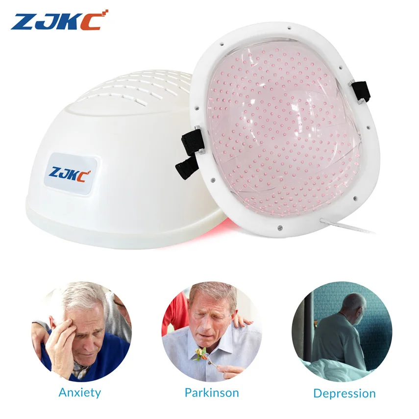 

ZJKC 810nm Led Helmet Therapy for Brain Stroke Parkinson Depression Alzheimer Near Infrared Light Treatment Photobiomodulation