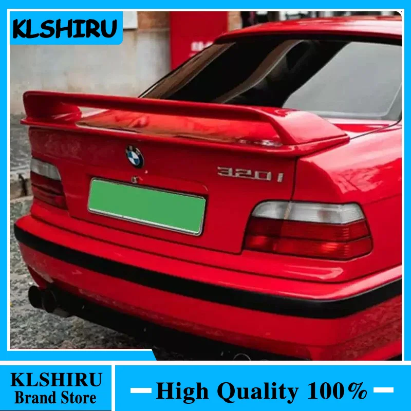 For BMW 3 Series E36 1990-2000 Spoiler ABS Plastic Matte Black or Glossy Black Spoiler For BMW E36 M3 Rear Wing