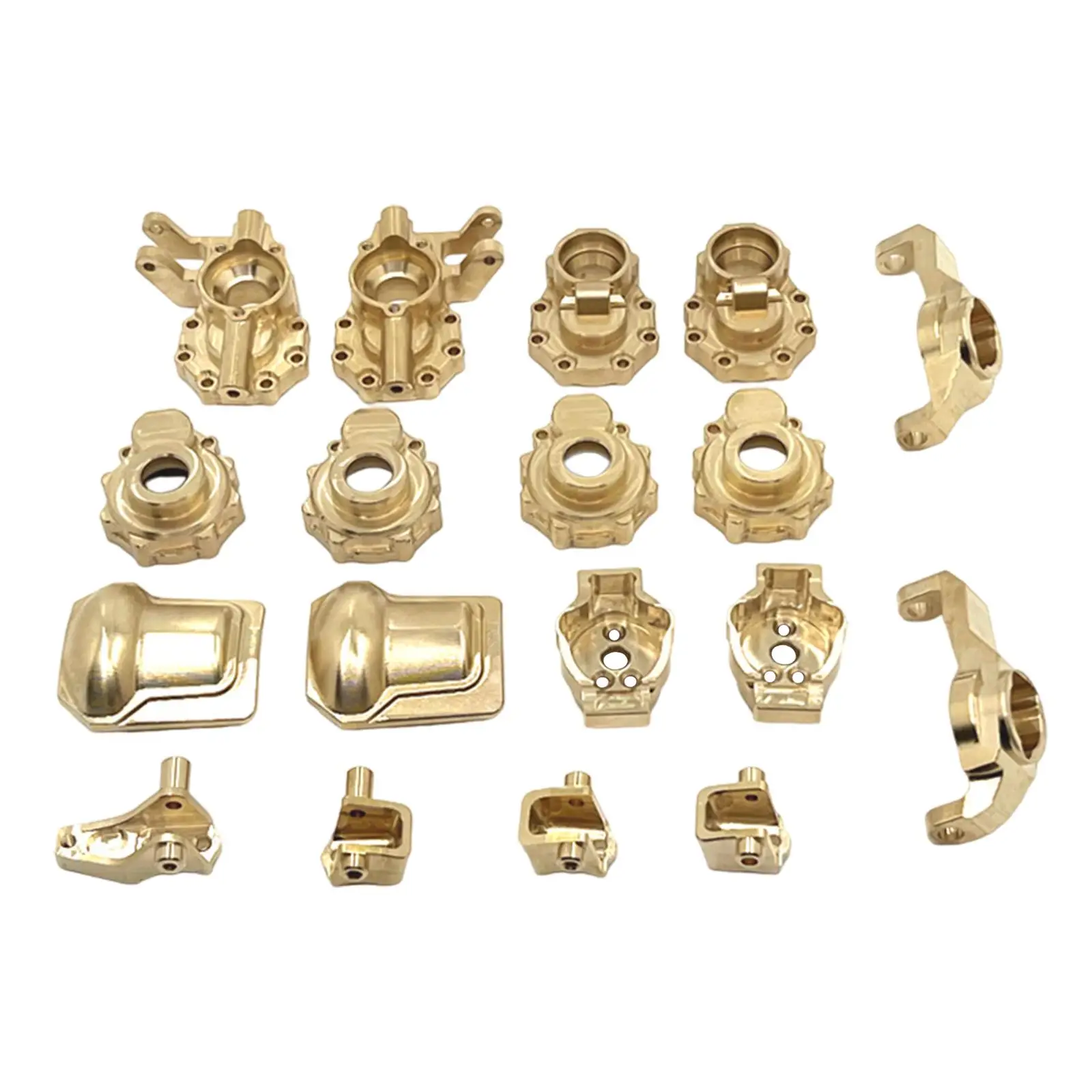 RC Brass Upgrades Kits Metal Sturdy Easy to Install RC Replacement Accessory Kits for Wltoys 1/10 RC 104020 104010 104026 104006