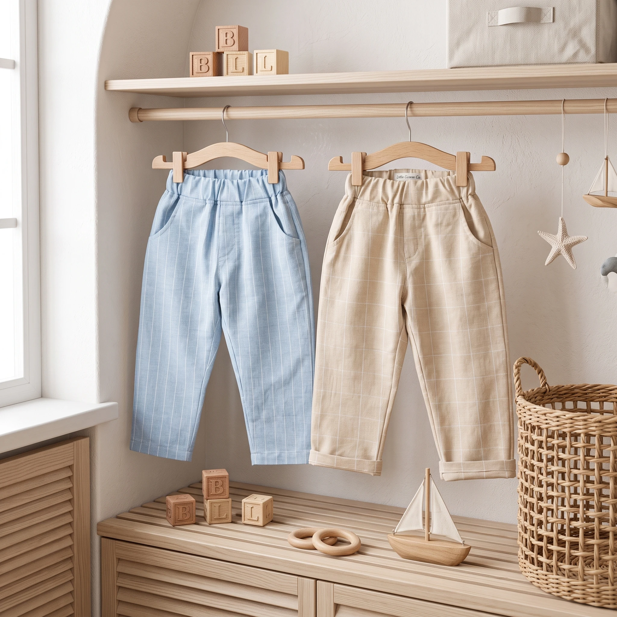 Baby Boys Gentleman Plaid Pants 9M-6Y Toddler Kids Comfy Formal Trousers Elastic Waist Wedding Birthday Pockets Trousers