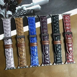 Luxury Retro Strap for apple watch band 44mm 45mm 49mm 42mm 38mm 40mm 41mm Designer Leather Watch Band iWatch Ultra 8 7 6 5 4 se