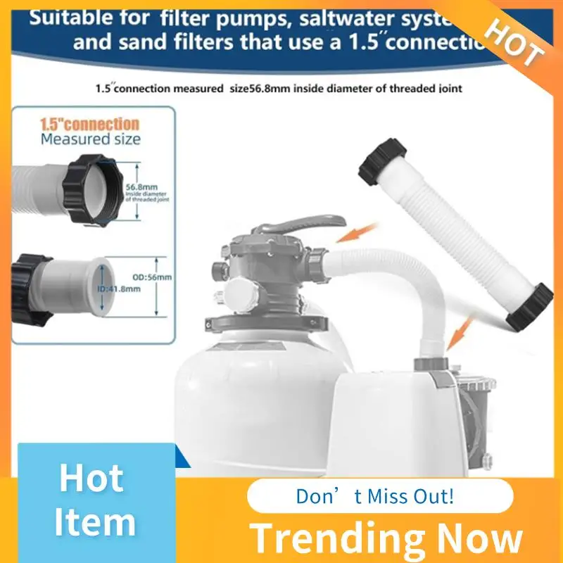 

ABNL, 2 шланга для бассейна, для надземных, диаметр 1,5 дюйма, длина 59 дюймов, аксессуар для бассейна, сменный шланг