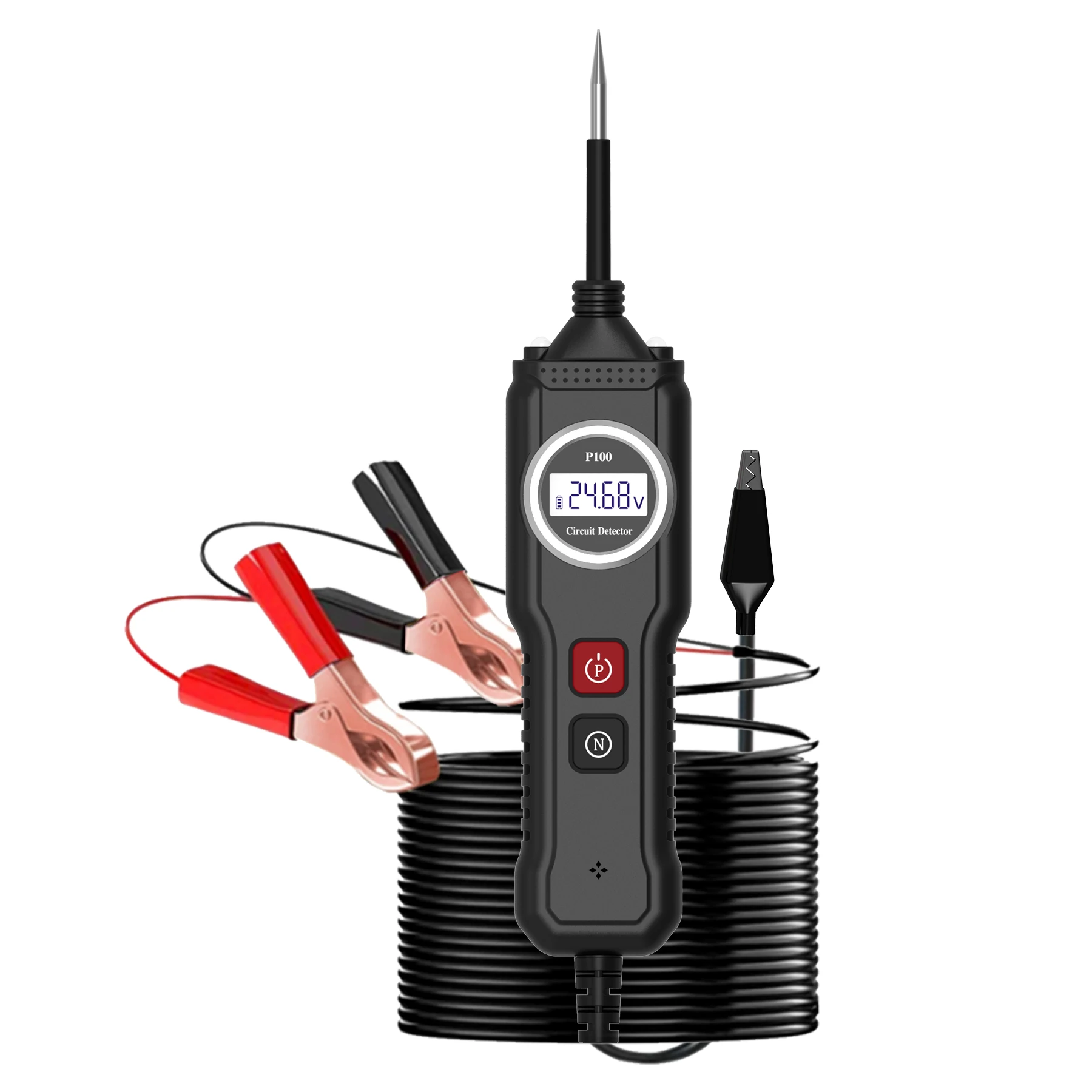 

Automotive Circuit Tester Digital Voltage Resistance Diode Detector Car Motorcycle Electrical Diagnostic Test Tool