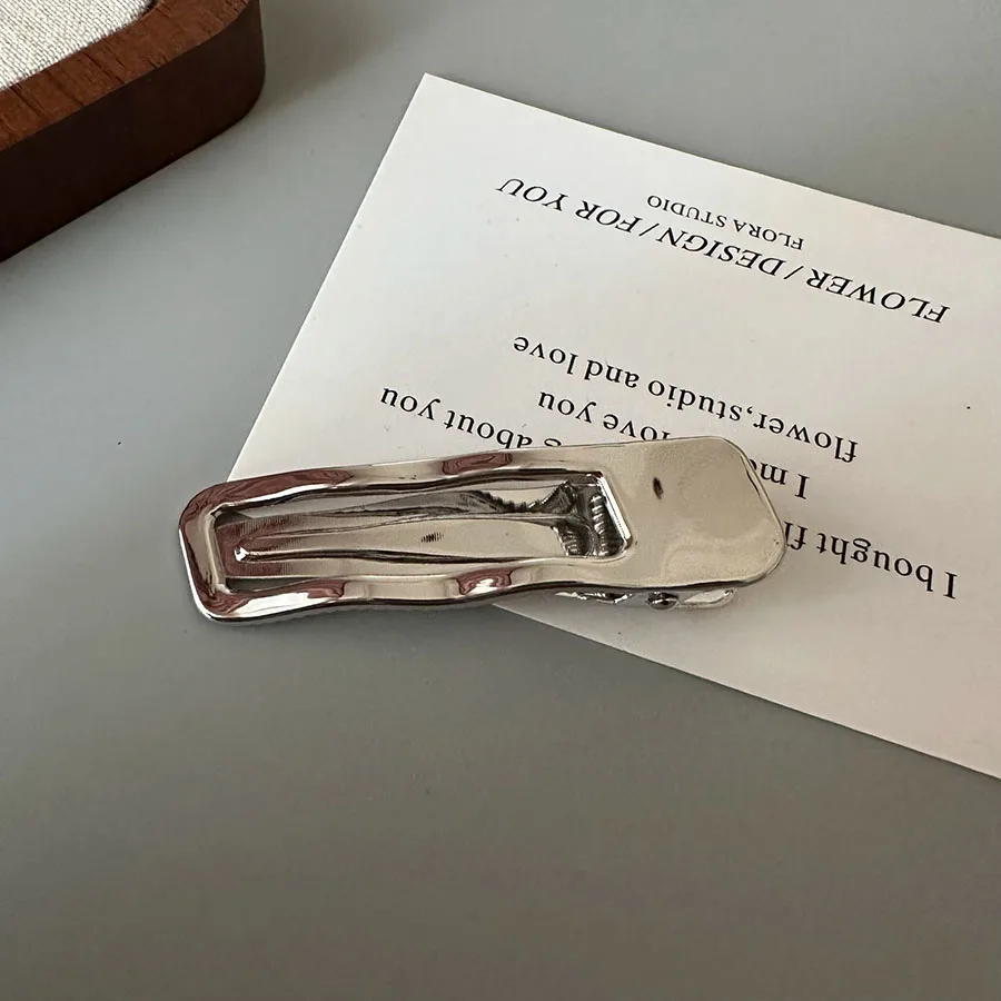 3 Stück Haarspangen aus Silberlegierung in einfarbiger Farbe für Frauen und Mädchen, Haarnadeln im koreanischen Stil, Kopfschmuck, Ornament – Detail 7