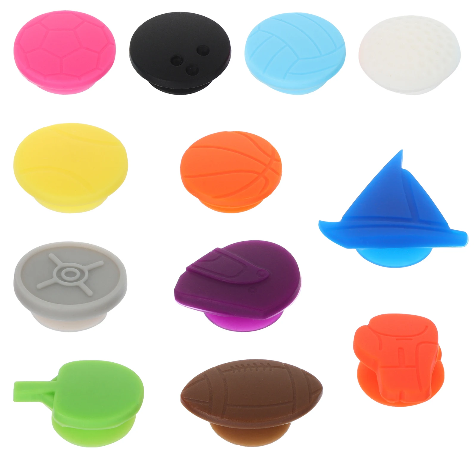 

12pcs 12 Pieces Glass Identifier Cup Markers Silicone Labels for Party Banquet Decorative Drink Tags Glass Charm Reusable