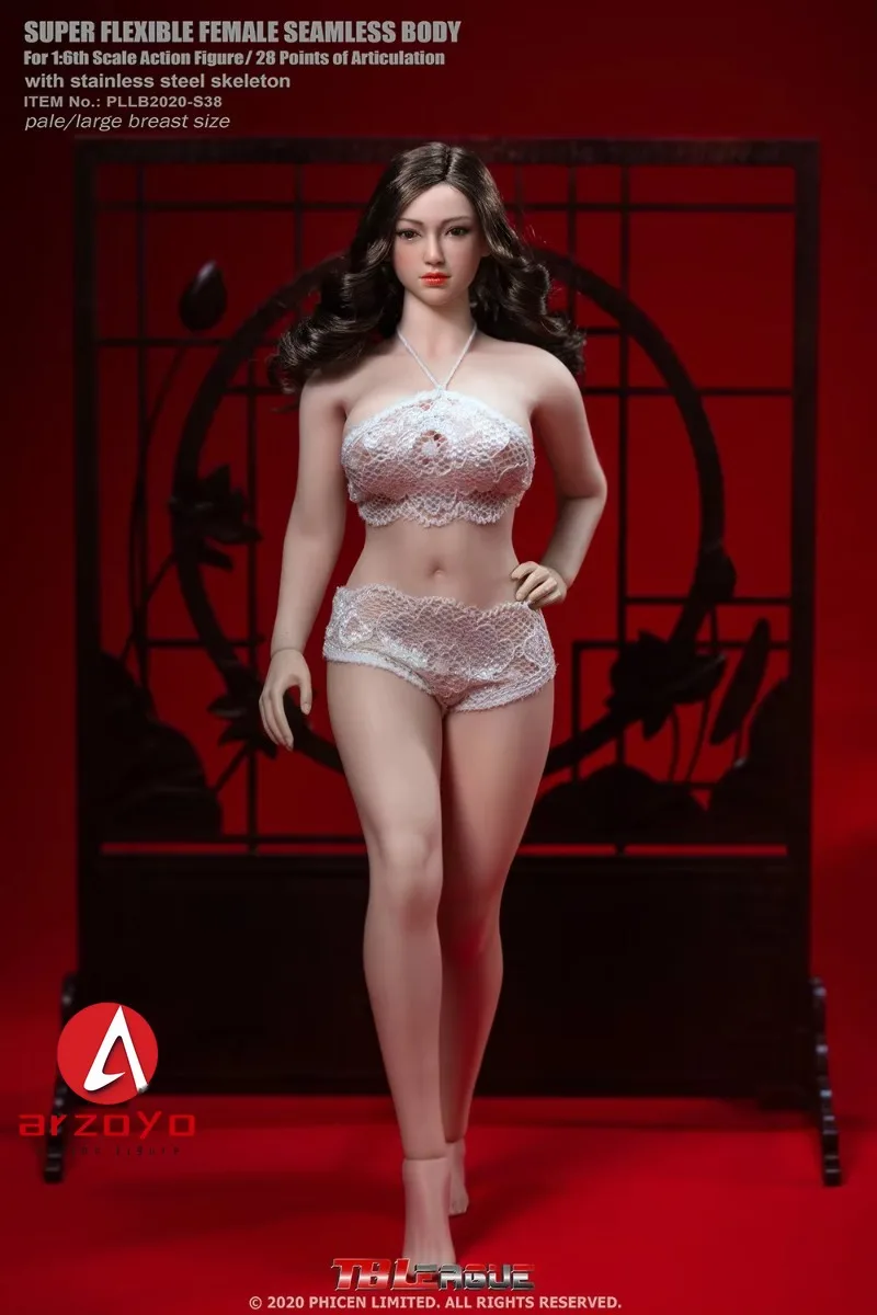 1/6 TBLeague S38 S38A S39 S39A Plus Size Girls Action Figures Action Figures Pale Suntan Plump Female Seamless Body