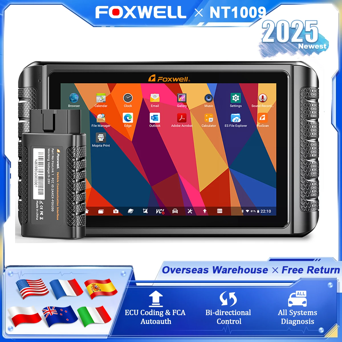 Foxwell NT1009 OBD2… - image