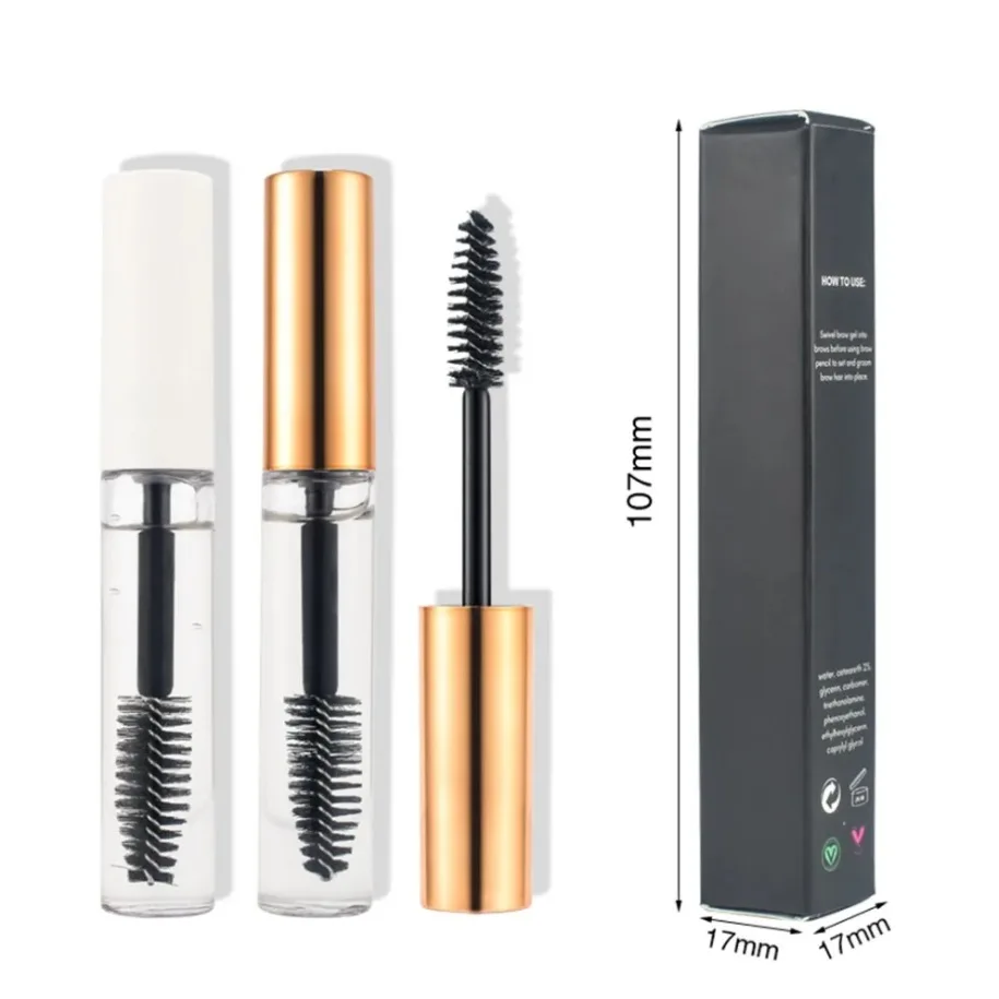 Private Label Vegan Makeup Augenbrauen-Gel, wasserfest, langlebig, Augenbrauen-Styling-Gel, Großhandel mit individuellem Logo, Augenbrauen-Gel