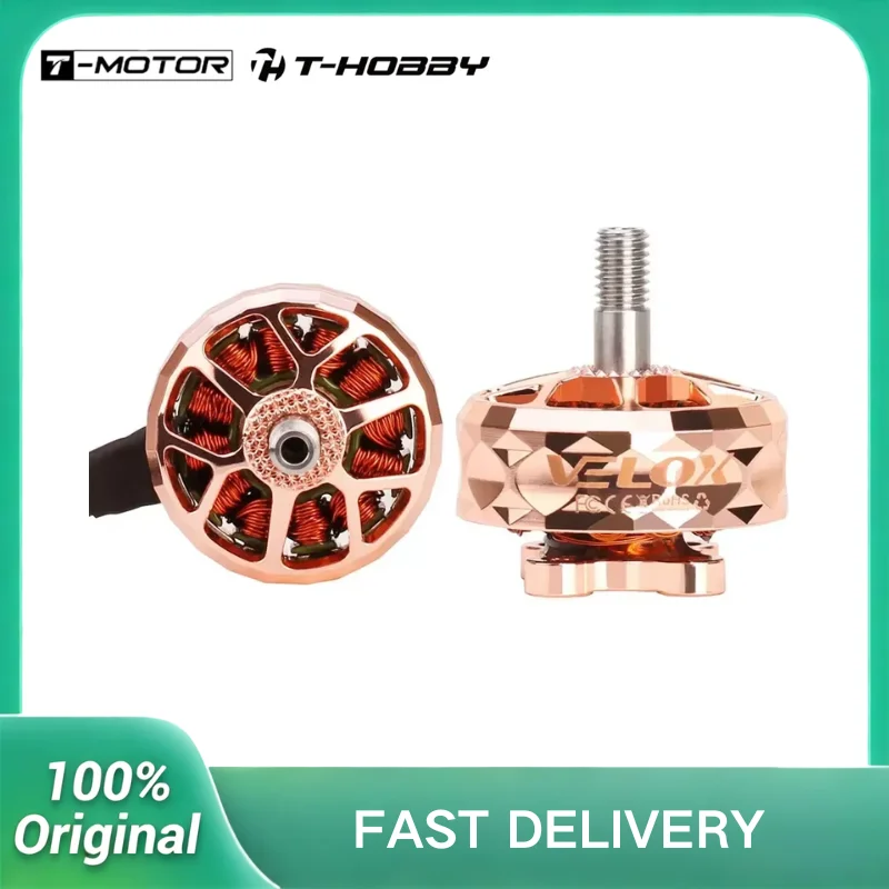T-Motor New VELOX VELOCE V2307 V2 1950KV 6S 2550KV 4S Brushless Motor W/4mm Titanium Alloy Shaft 5inch Propeller FPV Racing Dron