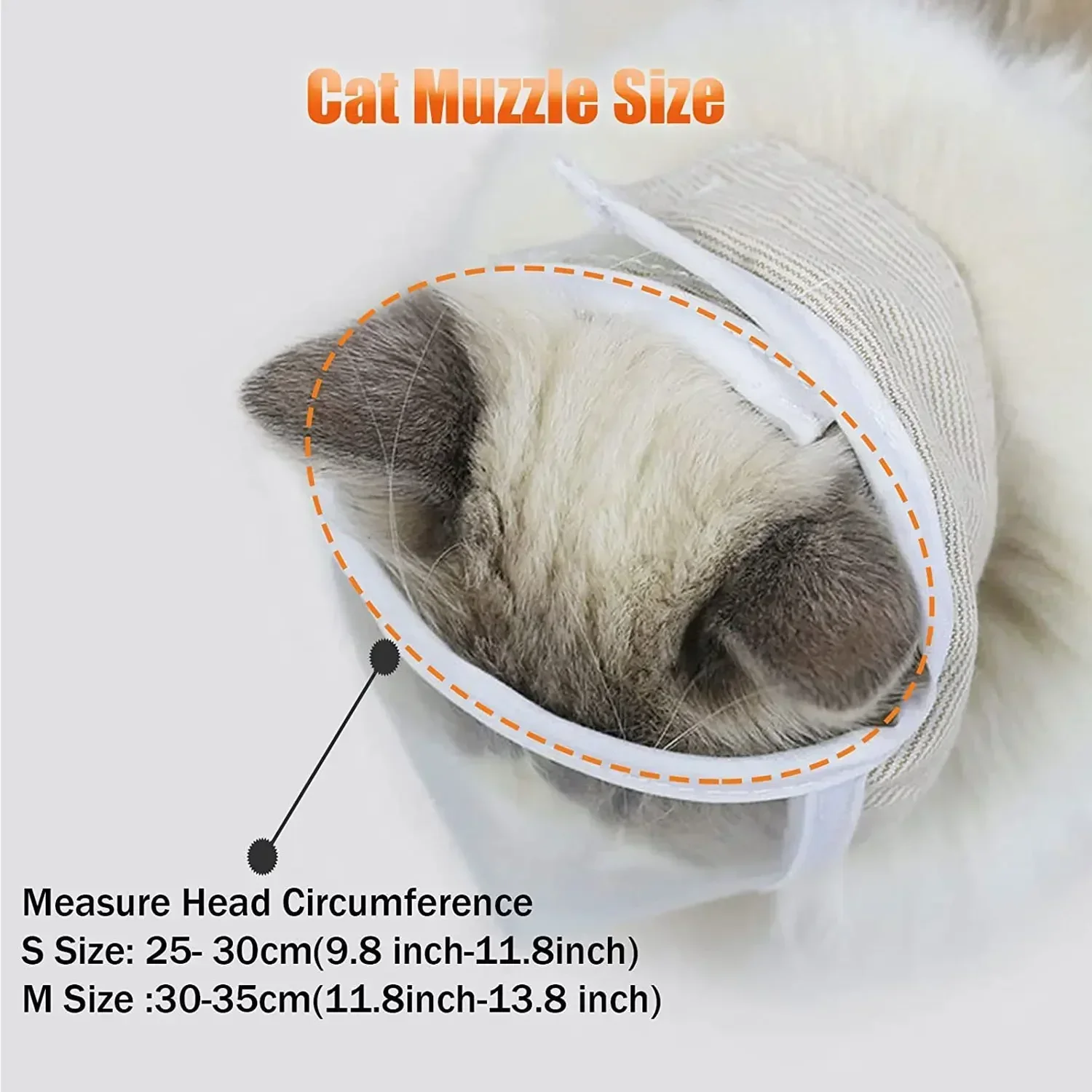 Breathable Clear Cat Muzzle Anti-Bite Grooming Cover Portable Head Hood Cover Cat Grooming Mouth Cover Adjustable Pet Supplies