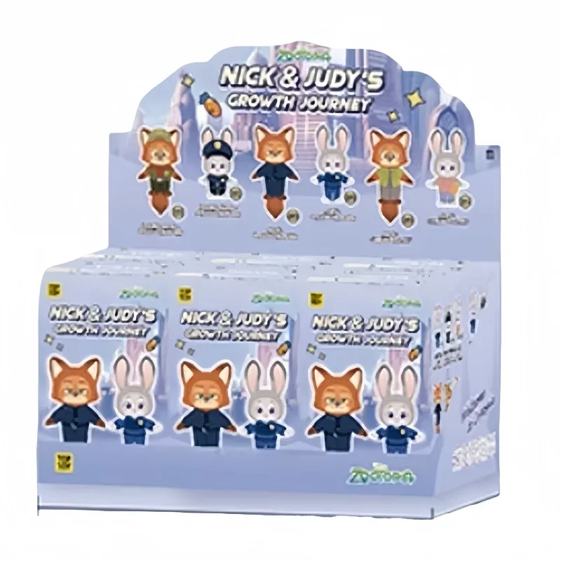 Disney Zootopia2 Sheriff Nick en Judy Growth Journey Series Blind Box Toy Collectible Gift Kerstmis en Nieuwjaar voor kinderen