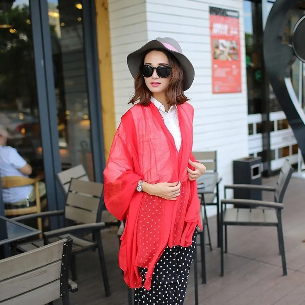 Sun Protection Scarf Summer Long Soft Wrap Hijab Pashmina for Women Men